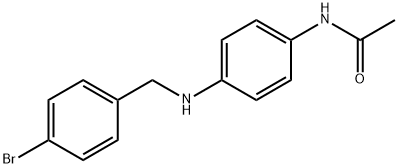 N-(4-{[(4-bromophenyl)methyl]amino}phenyl)acetamide Struktur