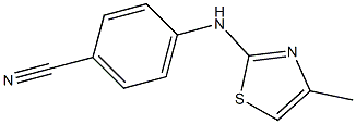 4-[(4-methyl-1,3-thiazol-2-yl)amino]benzonitrile Struktur