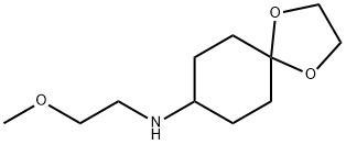 N-(2-methoxyethyl)-1,4-dioxaspiro[4.5]decan-8-amine Struktur