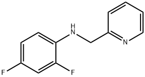 2,4-difluoro-N-(pyridin-2-ylmethyl)aniline Struktur