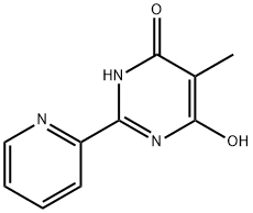 6-hydroxy-5-methyl-2-(pyridin-2-yl)-3,4-dihydropyrimidin-4-one Struktur