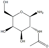 2-Acetamido-2-deoxy-b-D-galactopyranosylamine Struktur