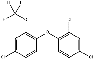 2,4-dichloro-1-[4-chloro-2-(trideuteriomethoxy)phenoxy]benzene Struktur