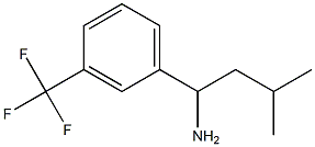 3-methyl-1-[3-(trifluoromethyl)phenyl]butan-1-amine Struktur