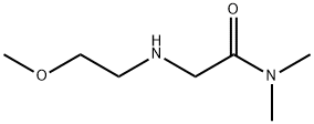 2-[(2-methoxyethyl)amino]-N,N-dimethylacetamide Struktur