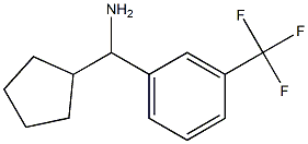 cyclopentyl[3-(trifluoromethyl)phenyl]methanamine Struktur