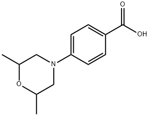 4-(2,6-dimethylmorpholin-4-yl)benzoic acid Struktur