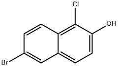 6-Bromo-1-chloro-2-naphthol Struktur