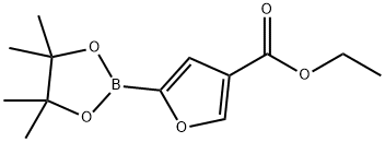 ETHYL 5-(4,4,5,5-TETRAMETHYL-1,3,2-DIOXABOROLAN-2-YL)FURAN-3-CARBOXYLATE Struktur