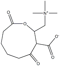 Adipoyl-L-carnitine Struktur