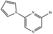 2-Bromo-6-(1H-pyrrol-1-yl)pyrazine Struktur