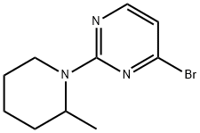 4-Bromo-2-(2-methylpiperidino)pyrimidine Struktur