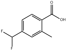 Benzoic acid, 4-(difluoromethyl)-2-methyl- Struktur