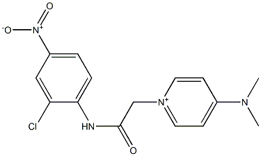 1-[2-(2-chloro-4-nitroanilino)-2-oxoethyl]-4-(dimethylamino)pyridinium Struktur