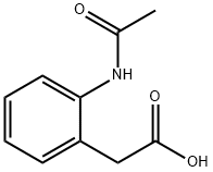 2-(2-acetamidophenyl)acetic acid Struktur