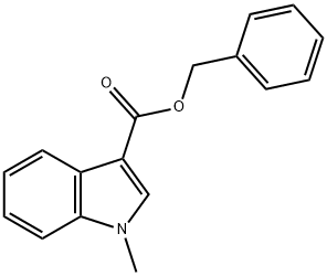 1-Methyl-1H-indole-3-carboxylic acid benzyl ester Struktur