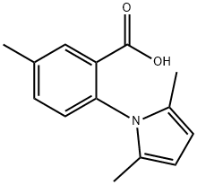 2-(2,5-dimethyl-1H-pyrrol-1-yl)-5-methylbenzoic acid Struktur