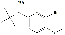 1-(3-bromo-4-methoxyphenyl)-2,2-dimethylpropan-1-amine Struktur