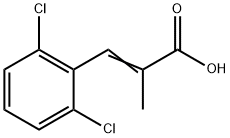 2-Propenoic acid, 3-(2,6-dichlorophenyl)-2-methyl- Struktur