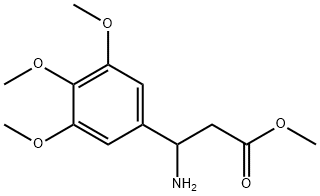 methyl 3-amino-3-(3,4,5-trimethoxyphenyl)propanoate Struktur