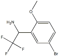 1-(5-bromo-2-methoxyphenyl)-2,2,2-trifluoroethan-1-amine Struktur