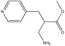 methyl 3-amino-2-(pyridin-4-ylmethyl)propanoate Struktur