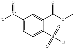 Methyl 2-(chlorosulfonyl)-5-nitrobenzoate Struktur