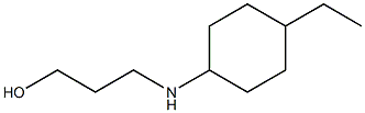 3-[(4-ethylcyclohexyl)amino]propan-1-ol Struktur