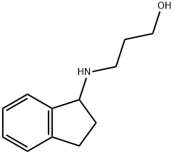 3-(2,3-dihydro-1H-inden-1-ylamino)propan-1-ol Struktur