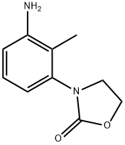 3-(3-amino-2-methylphenyl)-1,3-oxazolidin-2-one Struktur