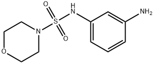 N-(3-aminophenyl)morpholine-4-sulfonamide Struktur