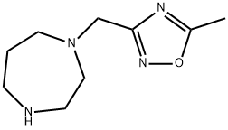 3-(1,4-diazepan-1-ylmethyl)-5-methyl-1,2,4-oxadiazole Struktur