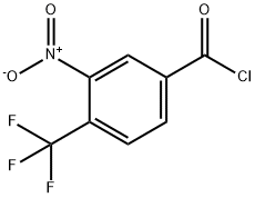 Benzoyl chloride, 3-nitro-4-(trifluoromethyl)- Struktur