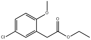 (5-CHLORO-2-METHOXY-PHENYL)-ACETIC ACID ETHYL ESTER Struktur