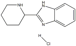 2-Piperidin-2-yl-1H-benzoimidazole hydrochloride Struktur