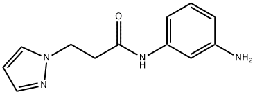 N-(3-aminophenyl)-3-(1H-pyrazol-1-yl)propanamide Struktur