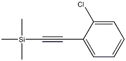 [2-(2-chlorophenyl)ethynyl]trimethylsilane Struktur