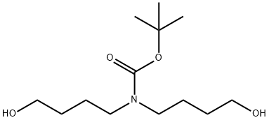 tert-butyl bis(4-hydroxybutyl)carbamate Struktur