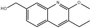 (3-ethyl-2-methoxyquinolin-7-yl)methanol Struktur