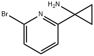 1-(6-bromopyridin-2-yl)cyclopropan-1-amine Struktur