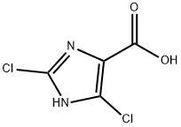 2,5-dichloro-1H-imidazole-4-carboxylic acid Struktur