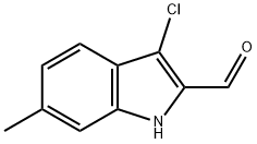 3-chloro-6-methyl-1H-indole-2-carbaldehyde Struktur