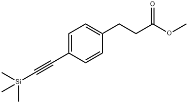 Methyl 3-[4-[(Trimethylsilyl)ethynyl]phenyl]propanoate Struktur