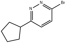 3-Bromo-6-(cyclopentyl)pyridazine Struktur