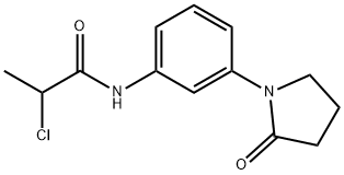 2-chloro-N-[3-(2-oxopyrrolidin-1-yl)phenyl]propanamide Struktur