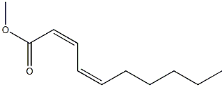 methyl cis-2,cis-4-decadienoate Struktur