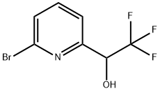 1-(6-bromopyridin-2-yl)-2,2,2-trifluoroethanol Struktur