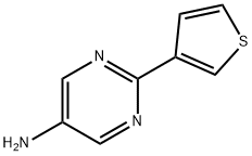 5-Amino-2-(3-thienyl)pyrimidine Struktur