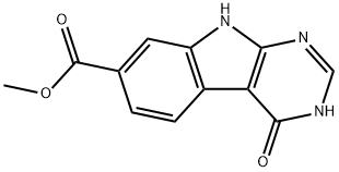 methyl 4-hydroxy-9H-pyrimido[4,5-b]indole-7-carboxylate Struktur