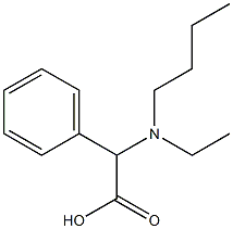 2-[butyl(ethyl)amino]-2-phenylacetic acid Struktur